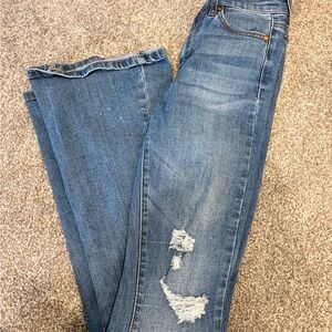 Altar'd State Blue Straight Leg Jeans